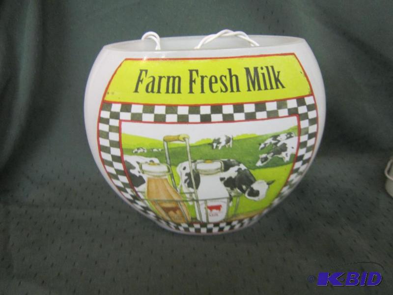 NEW Farm Fresh Milk Lighted Vase