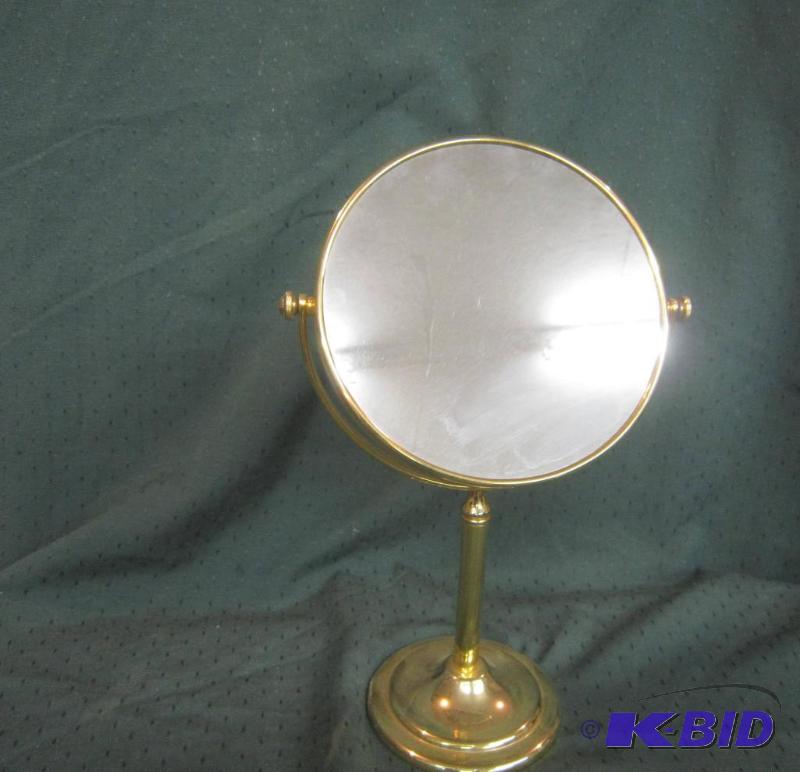 Brass Mirror on Stand