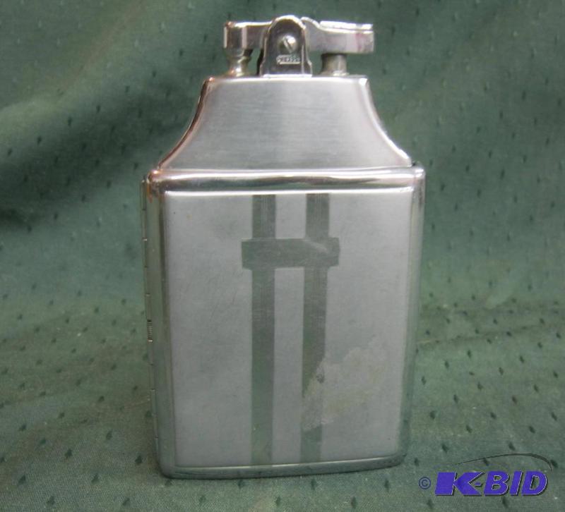 1930s Collectible Antique Ciragrette Lighter and Holder Silver Ronson