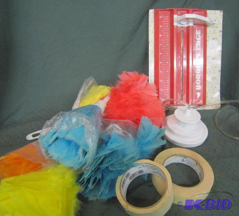 Dusters, painting supplies