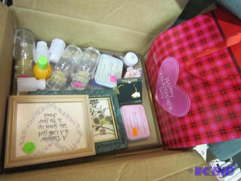 Box of misc items