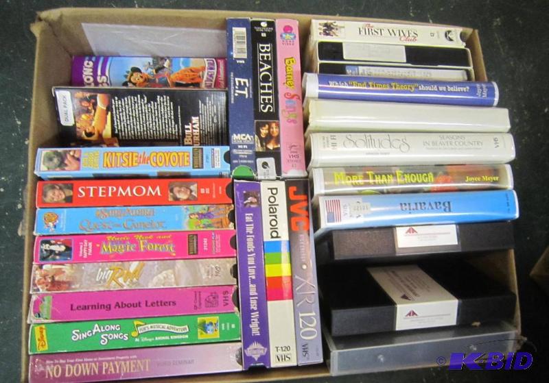 Box of Vhs Tapes