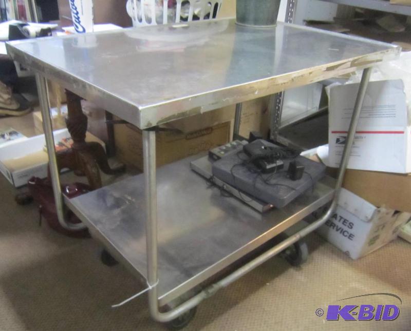 Stainless steel 2 tier cart