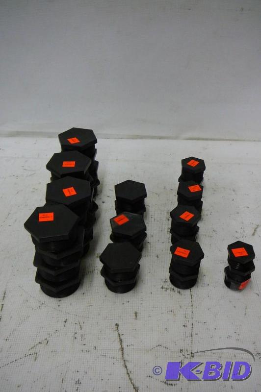 lot 106 image: 16- Pluges 4" 6-2" Plugs 8- 1 14 P...