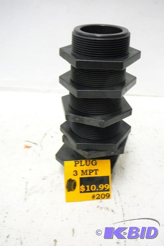lot 112 image: 6- 3" MPT Plug...