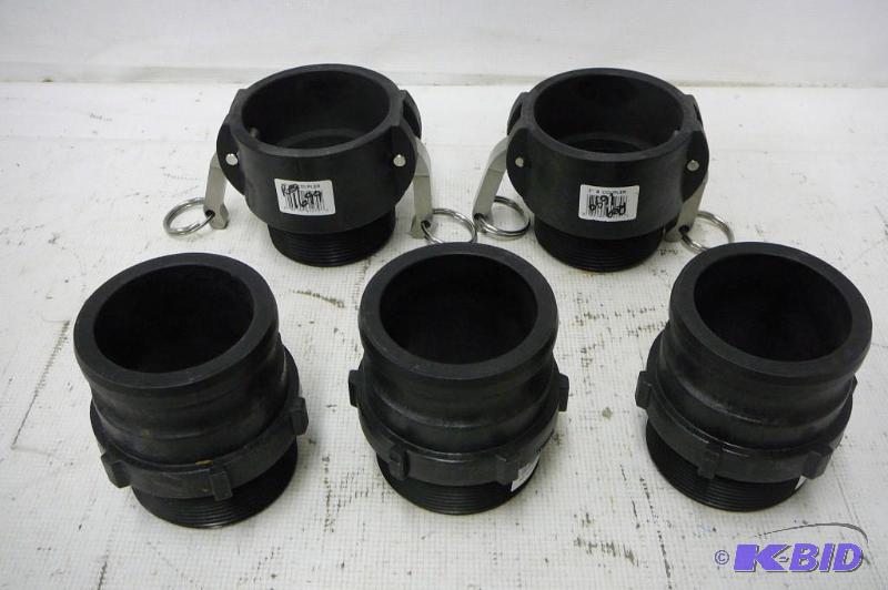 lot 117 image: 2- 3" B Coupler 3- 3" F Coupler...