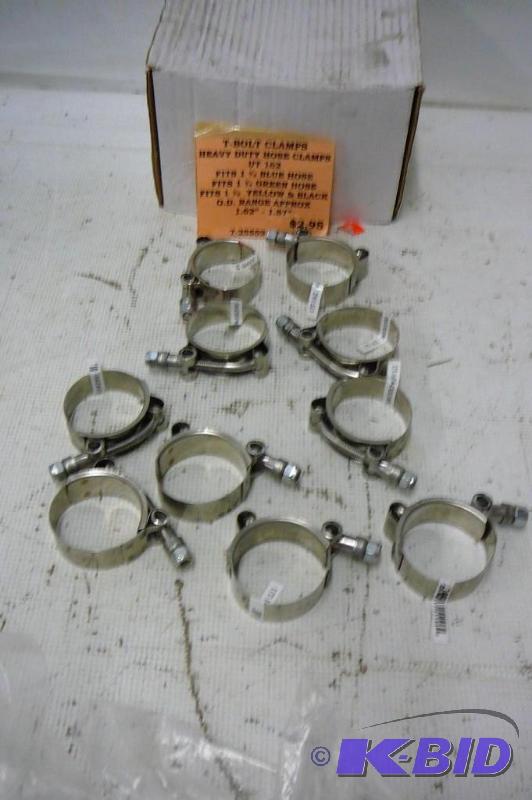 lot 136 image: 10-T Bolt Clamps 1 58-1 78...