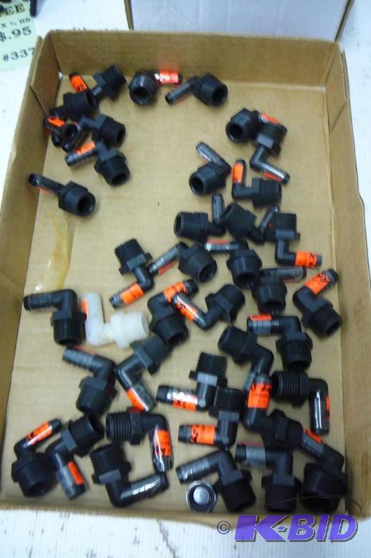lot 161 image: 38- Elbows Thread & Hose Barb...