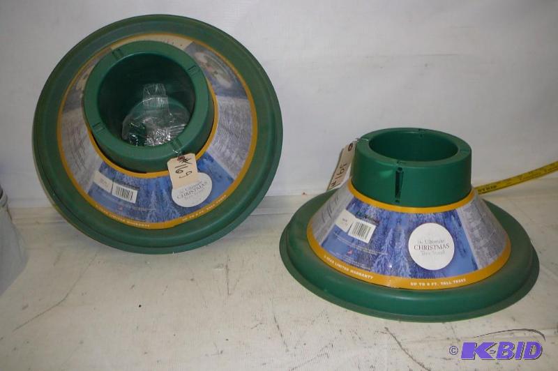 lot 169 image: 2-Christmas Tree Stand up to 8 Tall tree...