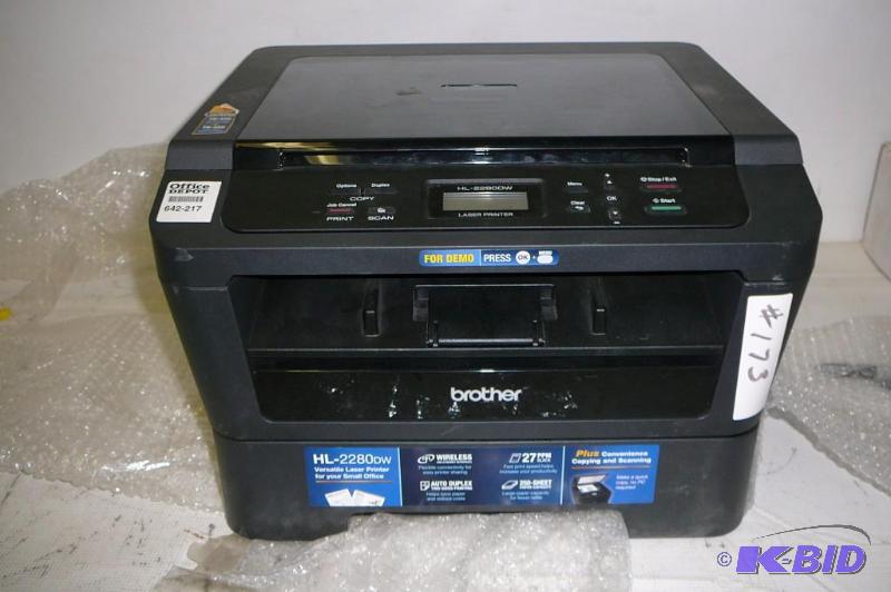 lot 173 image: Brothers Laser Printer HL-2280DW Display Modl...