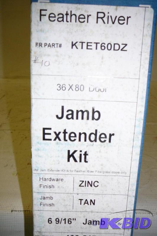 lot 175 image: Jamb extender Kit 36 x 80 Door TAW & Zinc...