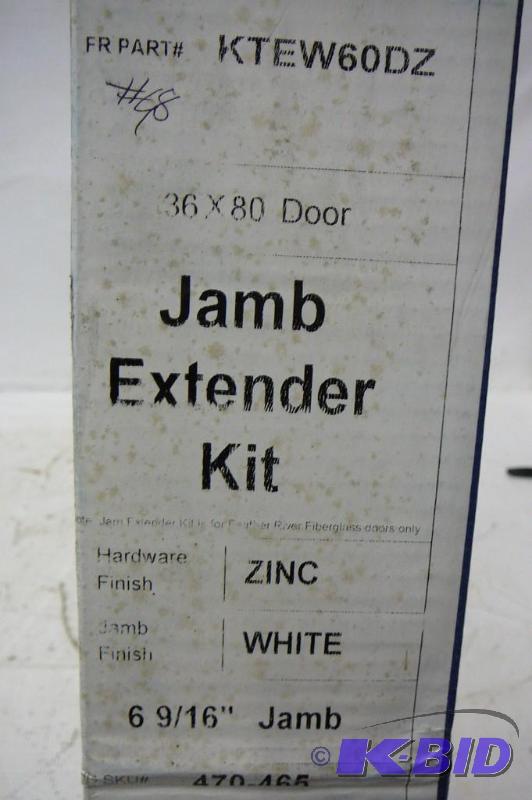 lot 177 image: Jamb extender Kit 36 x 80 Door White & Zi...
