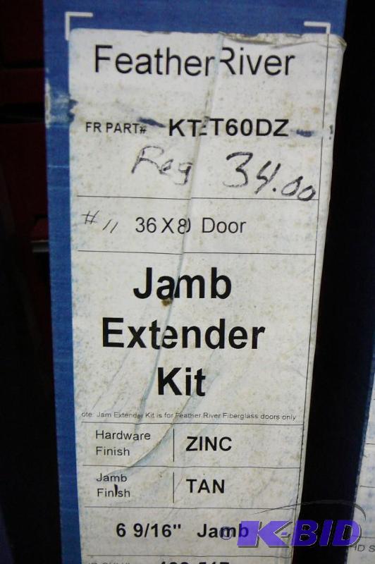 lot 179 image: Jamb extender Kit 36 x 80 Door Zink & Tan...