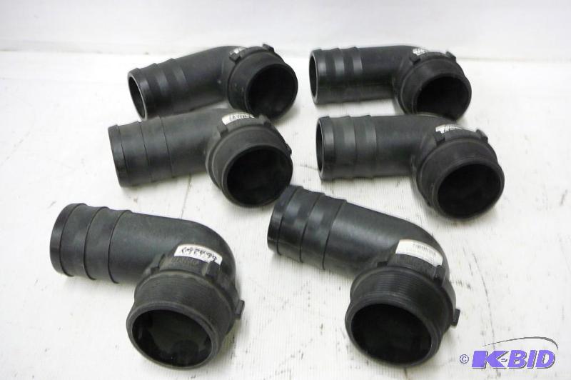 lot 33 image: 6 - 3" MPT x 3" HB Elbow adapter No...