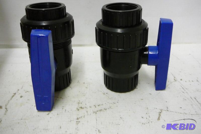 lot 43 image: 12- 2" SCL Union Ball valve Norwesco...