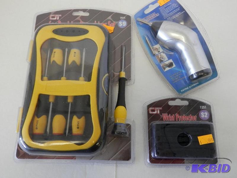 6pc precision screw driver set, Mini power screwdriver, mechanics wrist protector.