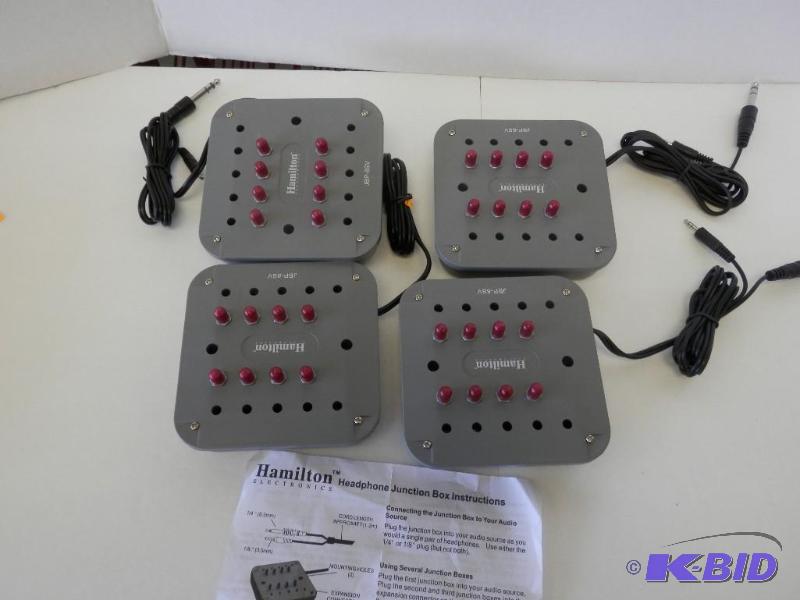 4 Hamilton head phone junction boxes