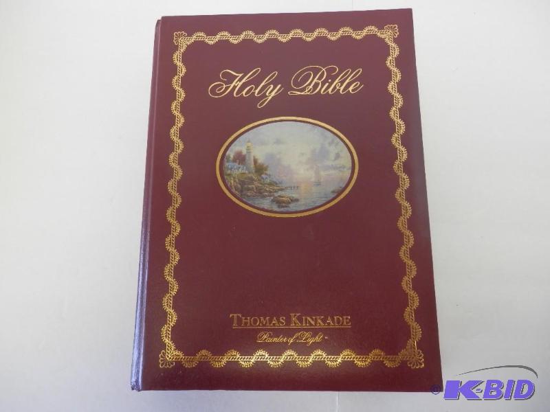 New HOLY BIBLE, Thomas Kinkade Painter of Light, New King James Version, Red Letter Edition