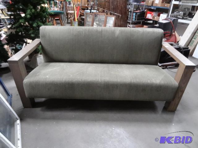 3 Person Lounge Sofa, Wood Frame...