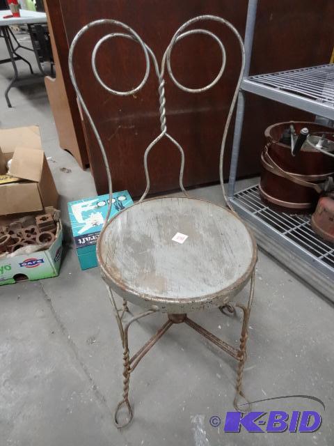 Vintage Metal Parlor Chair...