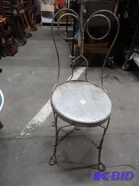 Vintage Metal Parlor Chair...