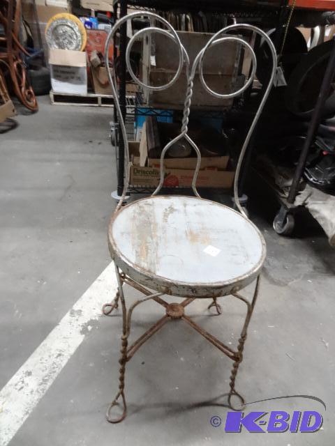 Vintage Metal Parlor Chair...