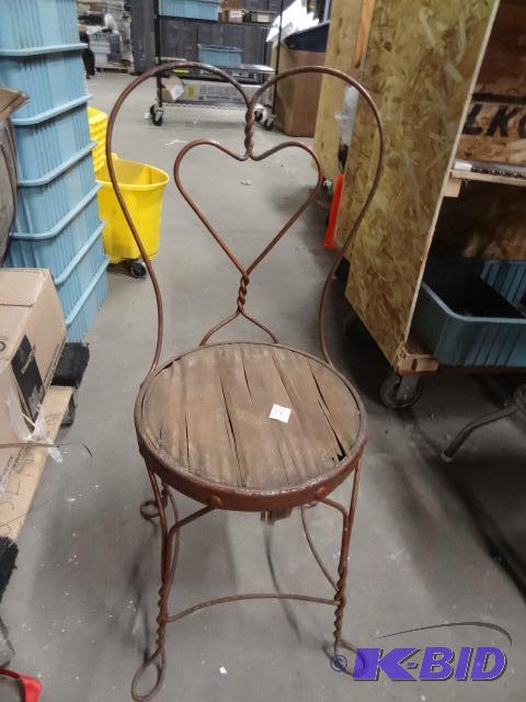 Vintage Metal Parlor Chair...