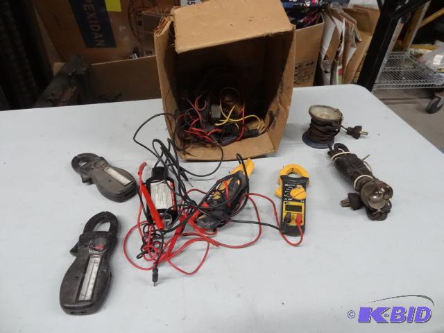 Box of misc electrical test equipment...