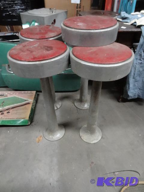4 parlor stools. 1 extra seat...