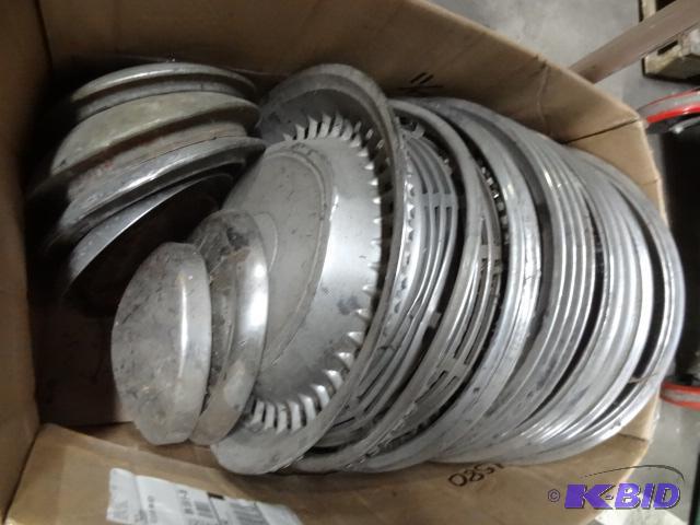 Box of misc hub caps...