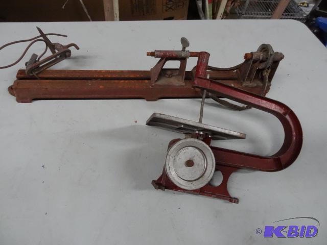 Mini lathe and scroll saw. No motor...