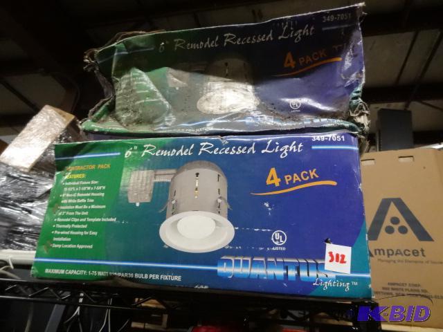 6&quot recessed lights. Qty 8...