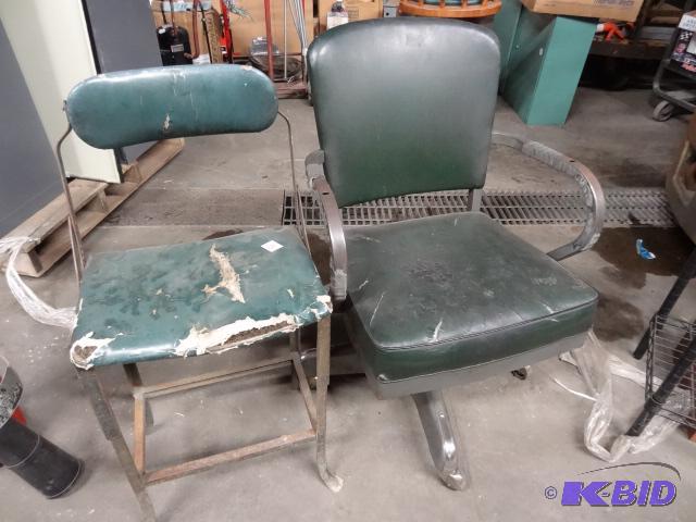 VIntage Stool. Vintage Office Chair....