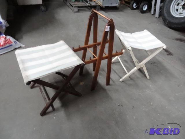 3 Folding Stools....