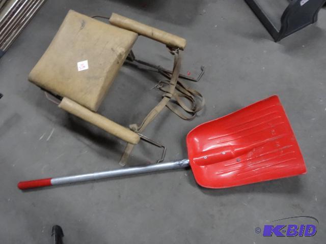 Vintage Child Booster. Collapsible Snow Shove...