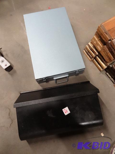 Metal Mail Box. Metal Index File Box...