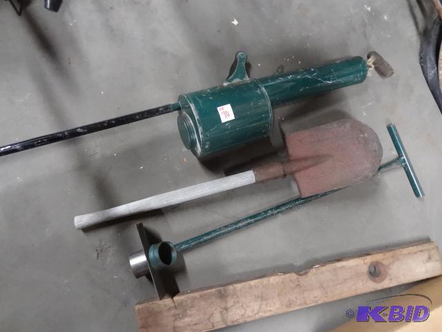 Vintage Bulb Planter, Bug Sprayer, Folding Sh...