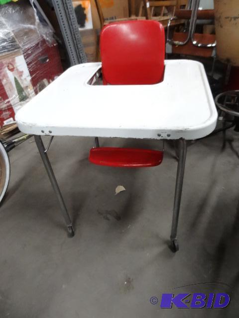 Infant Metal Chair on Wheels...