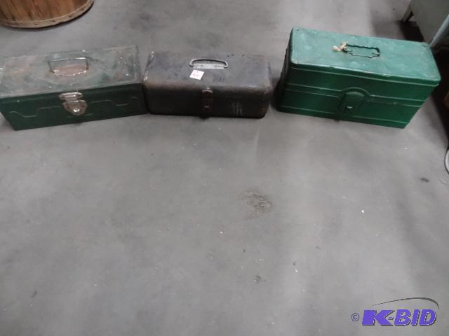 3 Metal Tool Boxes...