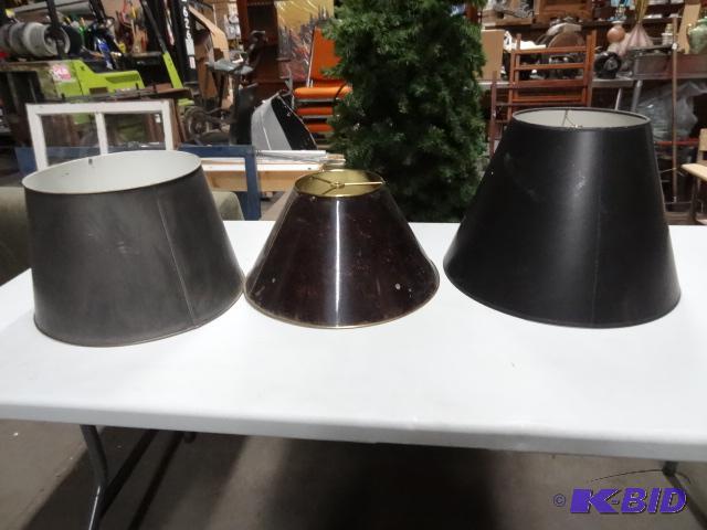 3 Lamp Shades 2 Metal...