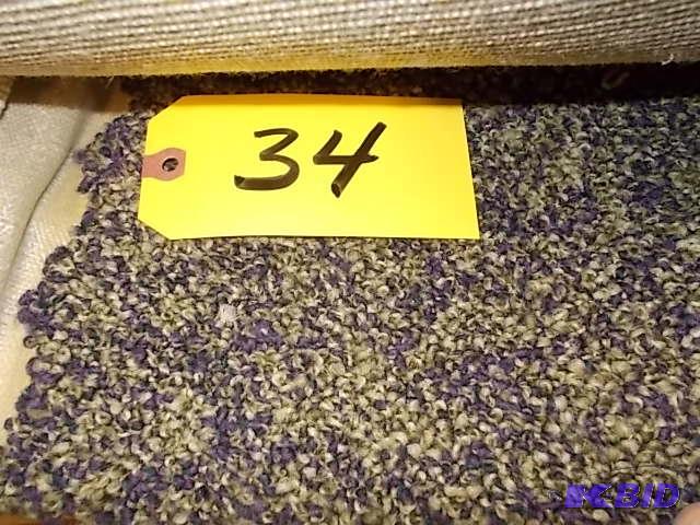 Carpet Remnant, Low Pile, Approx. 12 X 30...
