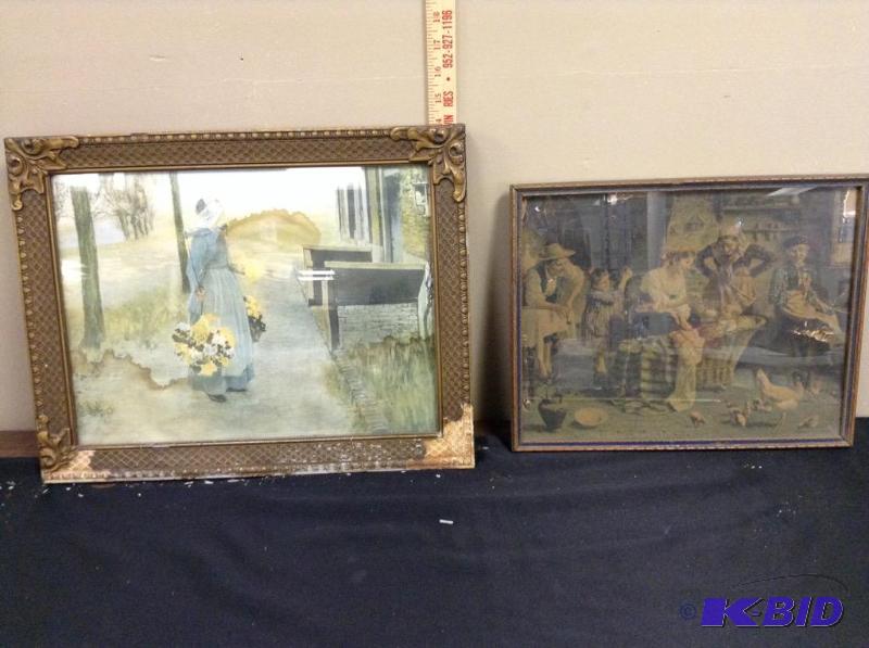 lot 34 image: Lot of two prints of women