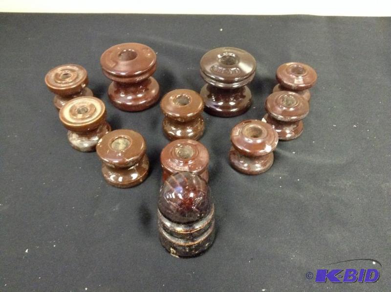 lot 95 image: Vintage Ceramic Insulators