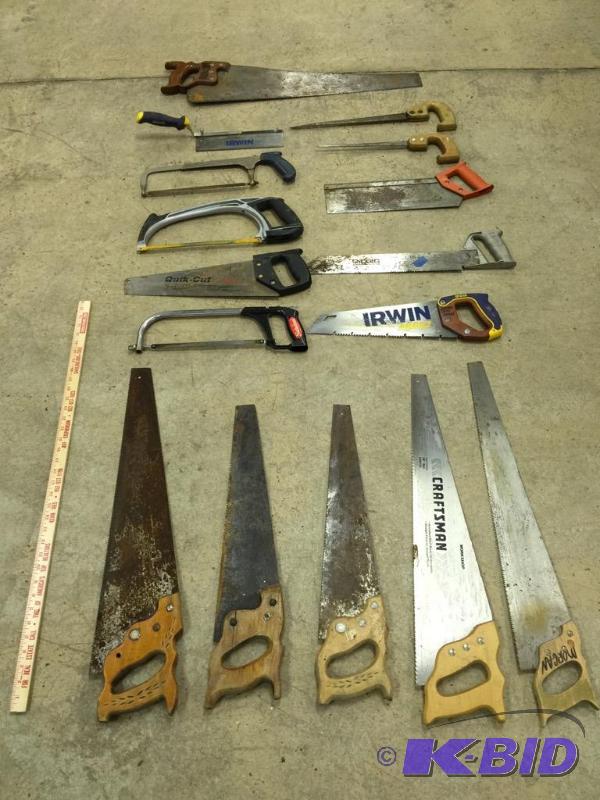 lot 20 image: Lot Of 16 Handsaws - Various Brands