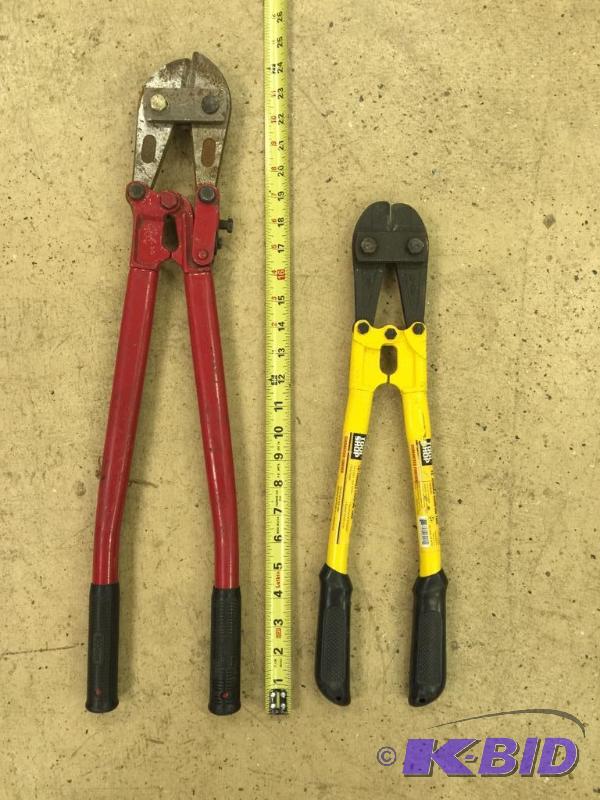 lot 51 image: 2 Bolt Cutters - 24in & 18in
