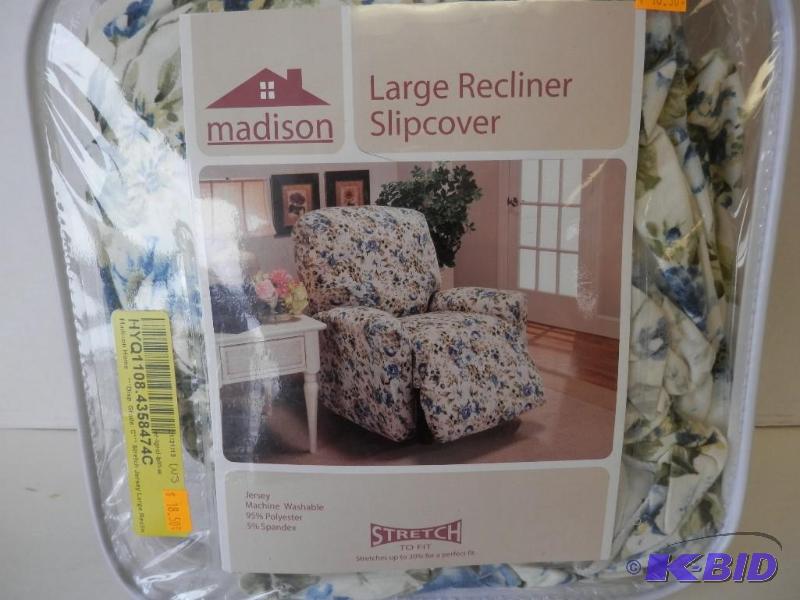 Stretch Jersey Large Recliner Slipcover - Color Blue