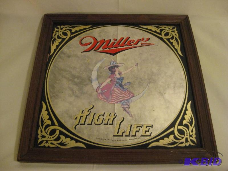 lot 11 image: 1979 Miller High Life Mirror...