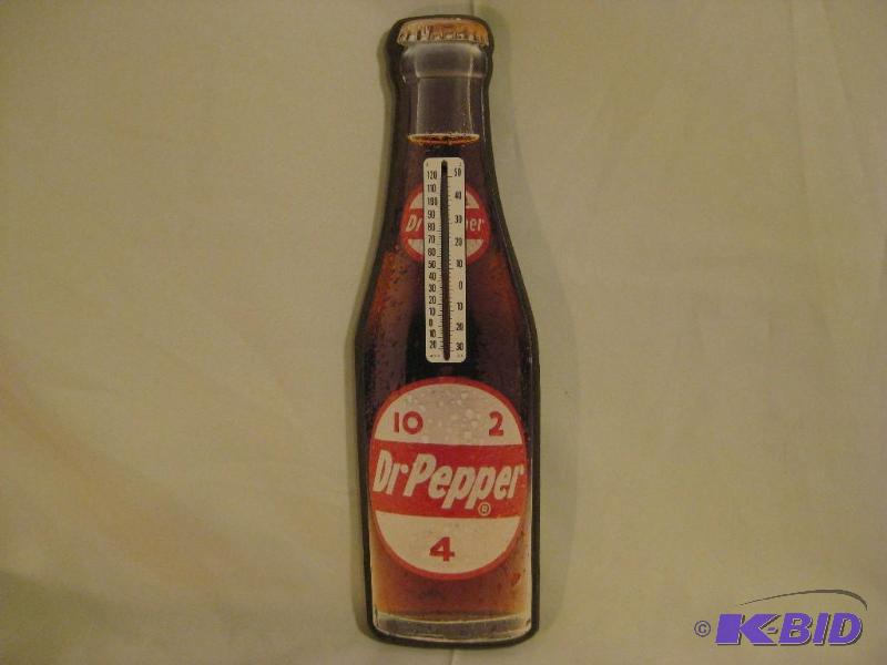 lot 12 image: Dr. Pepper ThermometerWORKS 16&quot X 4 12&...