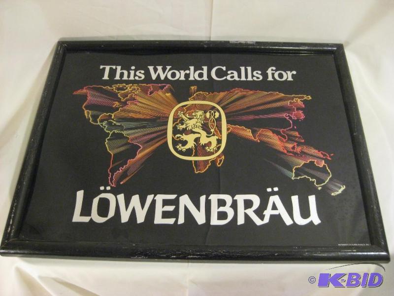 lot 30 image: Lowenbrau Bar Sign 25&quot X 20&quot...