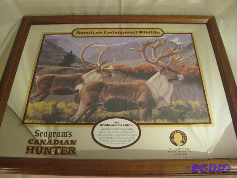 lot 40 image: RARE Vintage Seagrams Canadian Hunter Woodla...